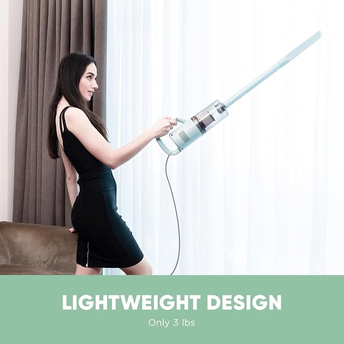 Stick Vacuum Cleaner, Corded Handheld Vacuum Cleaner Mini Electric Broom - Image 5