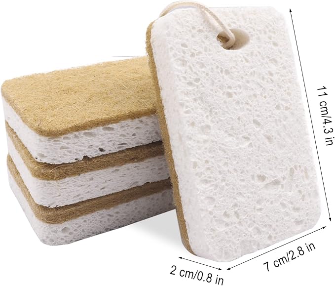 Natural Sponge, Sponges Individually Wrapped, Non Scratch Kitchen Cleaning - Image 6