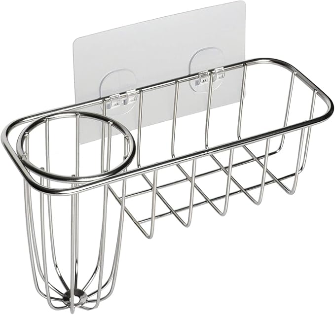 HULISEN 3-in-1 Sponge Holder for Kitchen Sink - Image 8