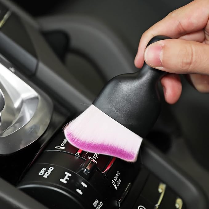 Car Interior Detailing Brush, Soft Bristle Cleaning Brush Car Detailing Brush - Image 3