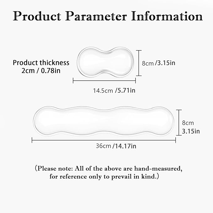 Wrist Rest for Keyboard and Mouse, Ergonomic Gel Keyboard Wrist Rest for - Image 3