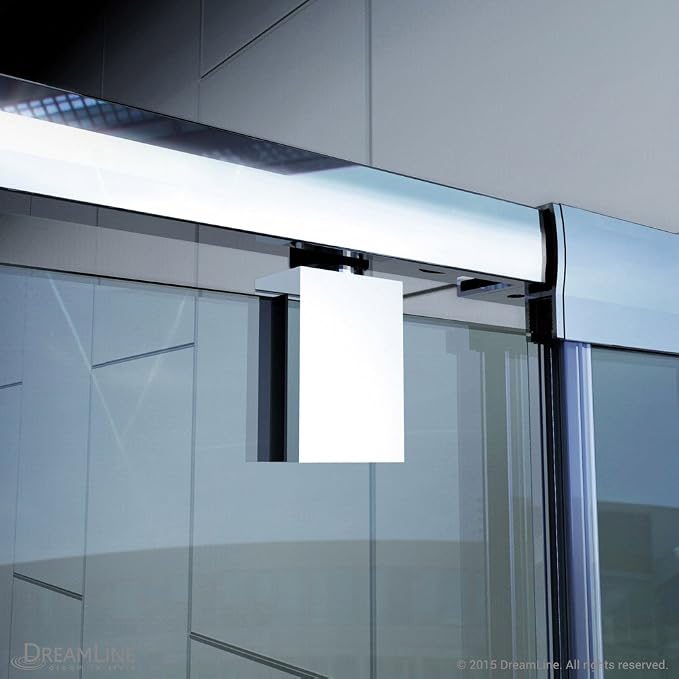DreamLine Flex 28-32 in. W x 72 in. H Semi-Frameless Pivot Shower Door in - Image 3
