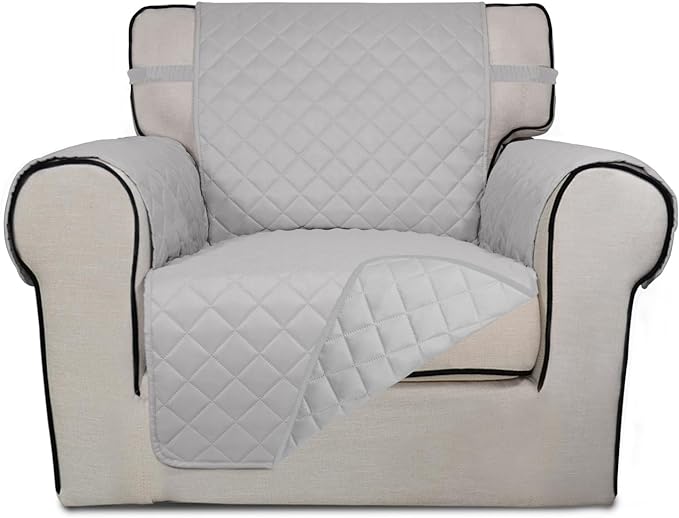 PureFit Reversible Quilted Sofa Cover, Water Resistant Slipcover Furniture by PureFit