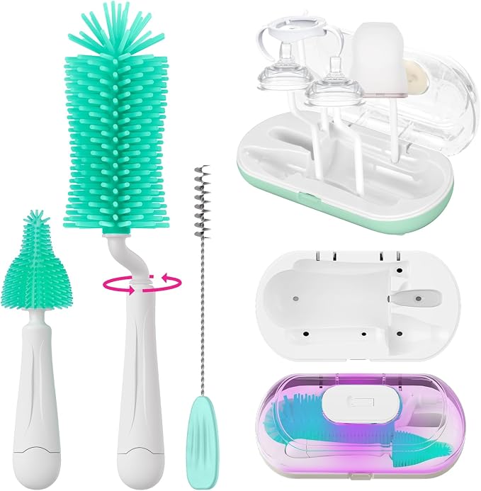 Bottle Brush Set, Travel Bottle Cleaner Kit by Unknown