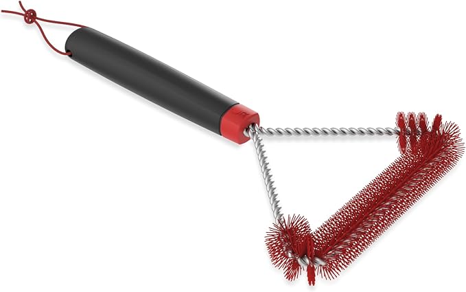 Weber Cold Clean Grill Brush, 3-Sided T-Shaped Design - Image 2
