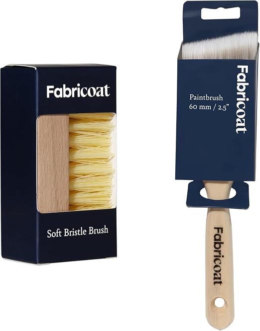 Fabricoat Brush Combo – Cleaning Brush and 60mm/2.5 inch Angled Cutting in by Fabricoat