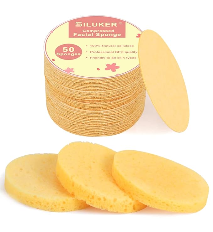 50-Count Compressed Facial Sponges by SILUKER