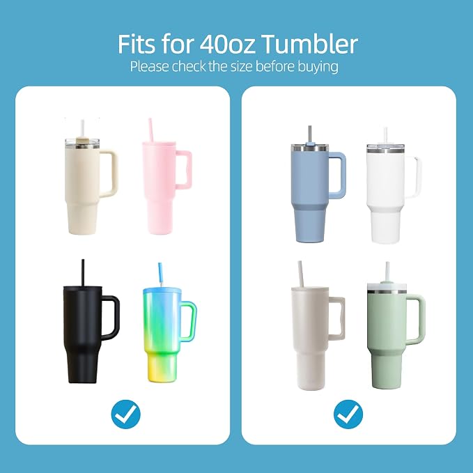 40 oz Stainless Metal Straws for 40 oz Stanley Tumbler - Image 5