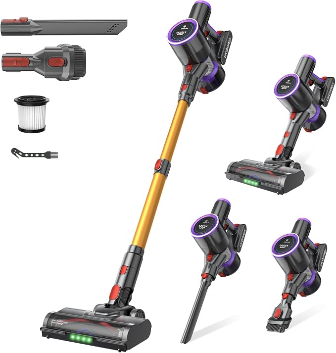Cordless Stick Vacuum Cleaner: 550W 50KPA 45Mins by Unknown