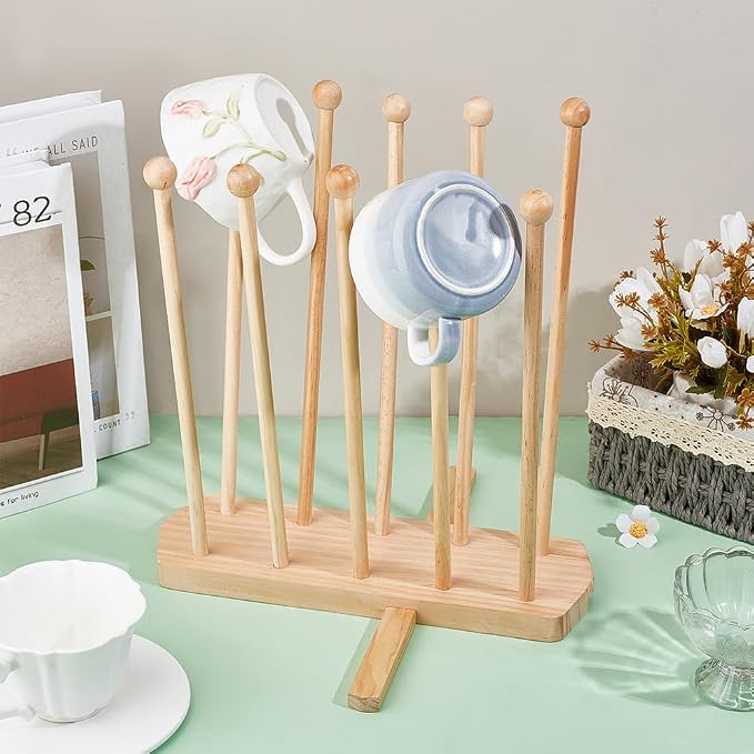 BENECREAT Plastic Bag Drying Rack, Reusable Bag Cup Drainer Holder - Image 5