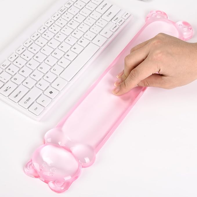 Clear Gel Keyboard Wrist Rest, Bear-Shape Wrist Rest, Ergonomic Wrist Rest - Image 5