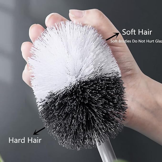 2Pcs Curved Toilet Bowl Brush Without Holder - Image 2