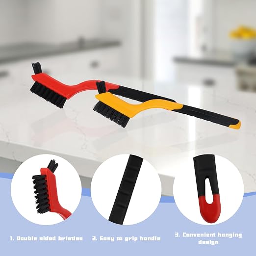 2PCS Small Non-Scratch Nylon Bristles, Wire Brush Set - Image 3