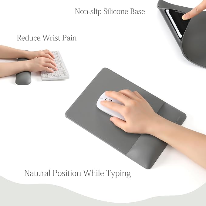 UnivoColors Design-Wave Set of Keyboad Wrist Rest & Mouce Pad, Artificial - Image 6
