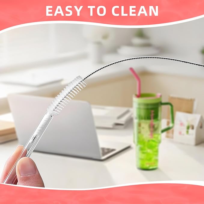 Cleaning Brushes for Reusable Drinking Straws, Long Wire Handle, Bottle and - Image 5
