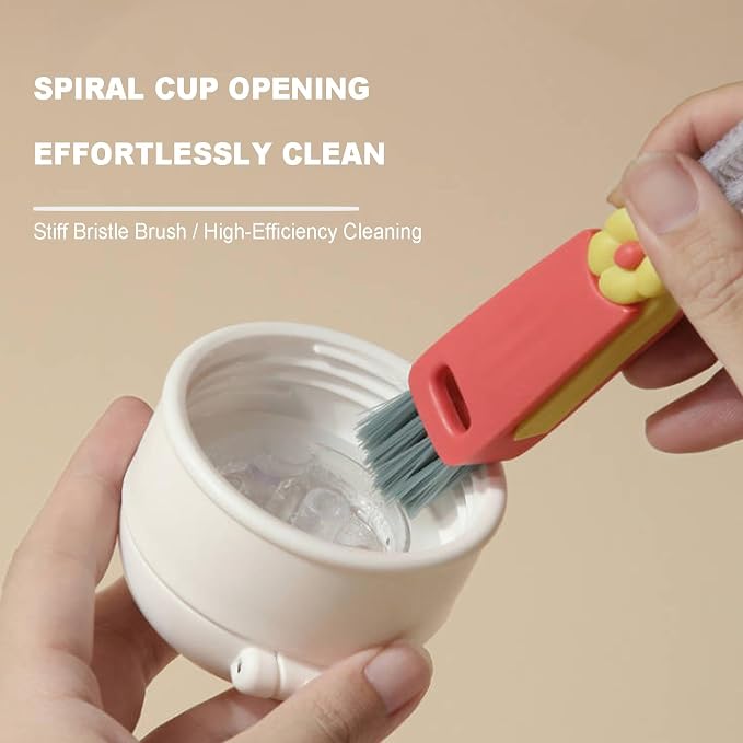 3 in 1 Cup Lid Gap Cleaning Brush Set Multifunctional Cup Lid Gap Cleaner - Image 2