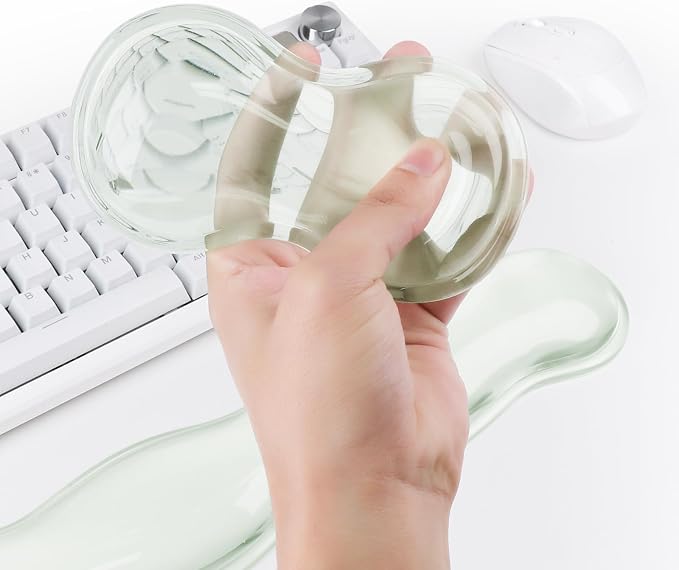 Gel Keyboard and Mouse Wrist Rest, Cute Wrist Support and Arm Support Keyboard - Image 4