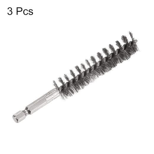 HARFINGTON 3pcs Stainless Steel Bore Brush 17mm Dia Cleaning Wire Brush - Image 3