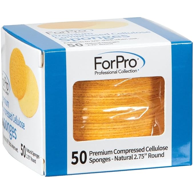 ForPro Professional Collection Premium Compressed Facial Sponges, 50-Count - Image 2