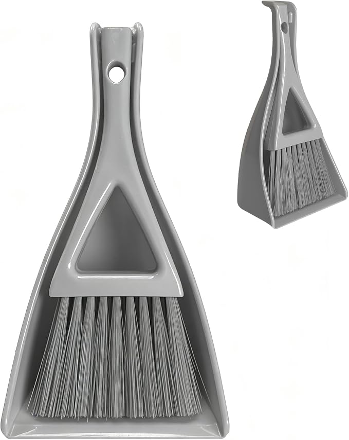 Dust Pan Broom Brush Dustpan -Mini Broom and Dustpan Combo Set, Handheld by BSMstonehouseholdsupplies