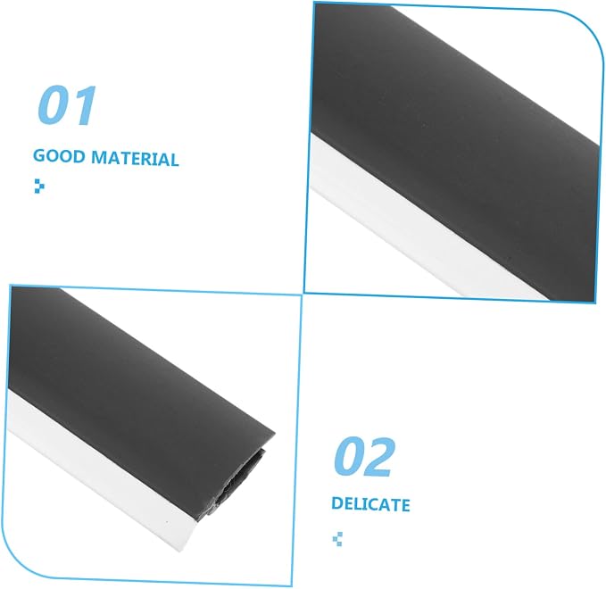 HANABASS 4pcs Rubber Dustpan Edge Strips Replacement Pressing Strips - Image 8