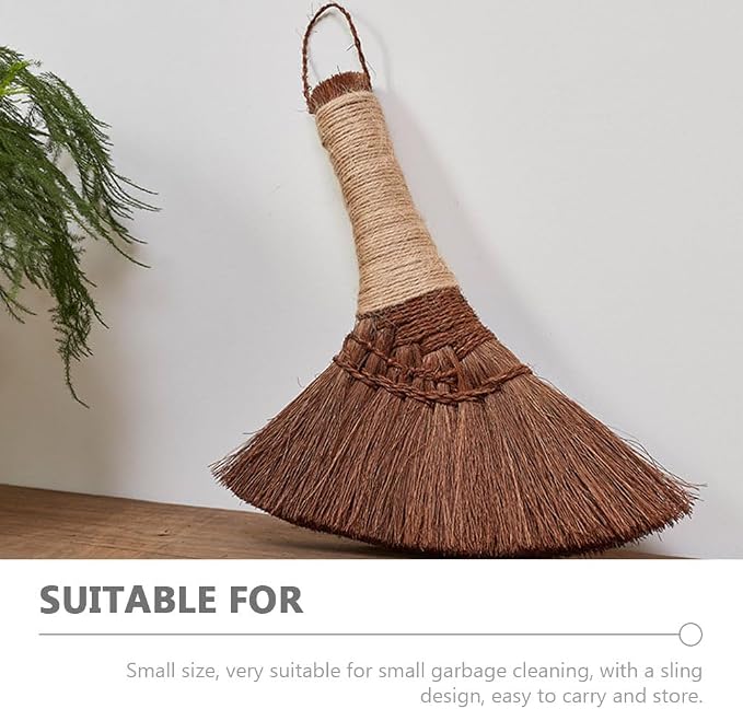 1Pc Natural Straw Whisk Broom Small Hand Broom - Image 7
