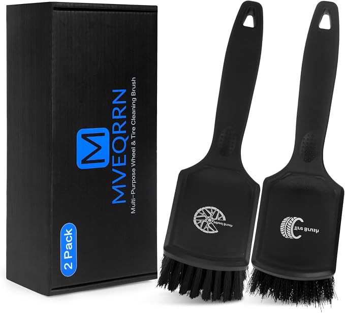 2Pack Car Tire & Wheel Brush Set by MVEQRRNcardetailbrushset
