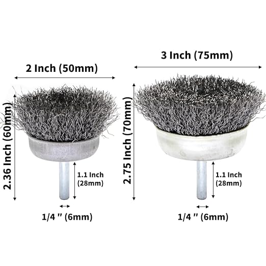 9-Piece Large Wire Brush Wheel Set - Image 4