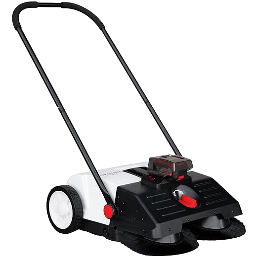 22" Battery Powered Push Sweeper by TomahawkPower