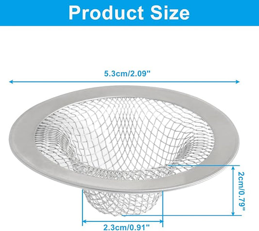 4 Pack Heavy Duty Stainless Steel Kitchen Sink Strainer, 2.09" Top / 0.91" Mesh - Image 2