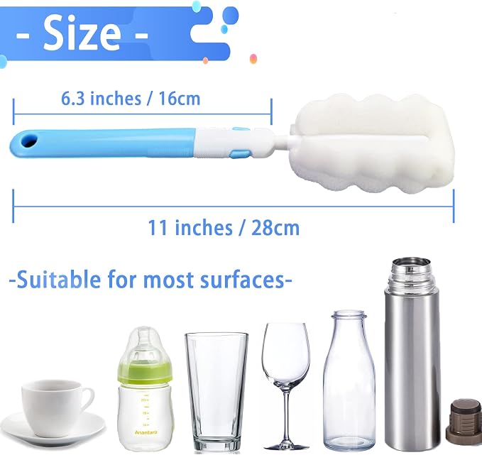 Bottle Brush Sponge Cup Brush Set - Image 3
