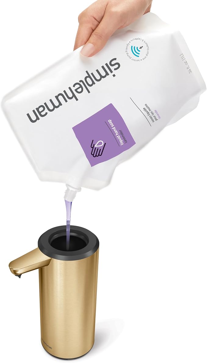 simplehuman 9 oz. Touch-Free Automatic Rechargeable Sensor Pump, Brass - Image 5