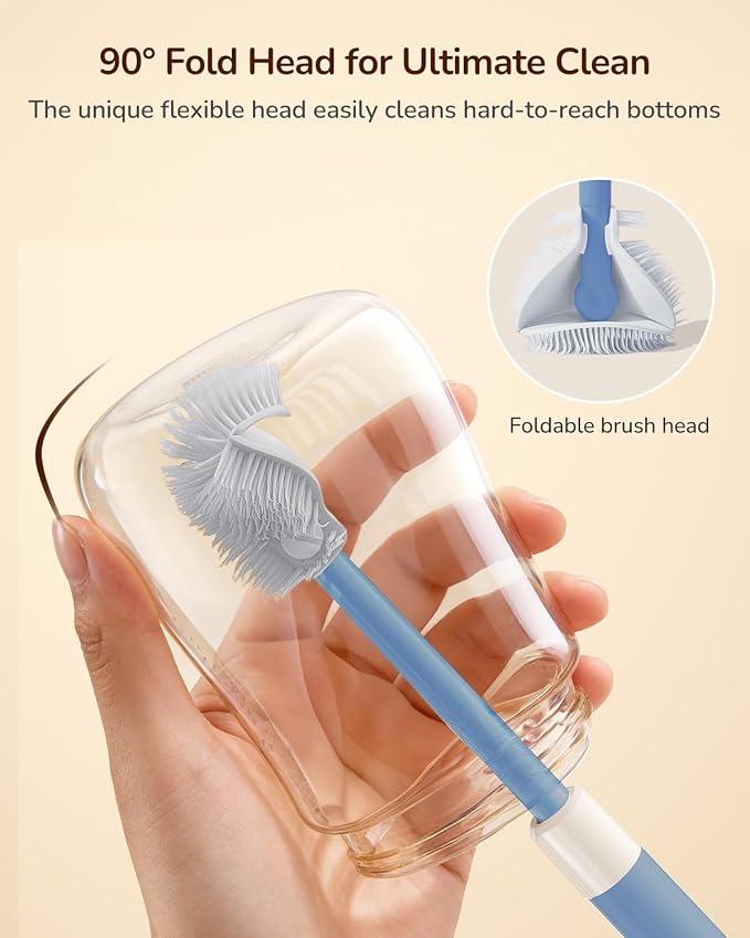 Extendable Bottle Brush with Straw Cleaner Brush, 10.8 to 14 Inches Adjustable - Image 2