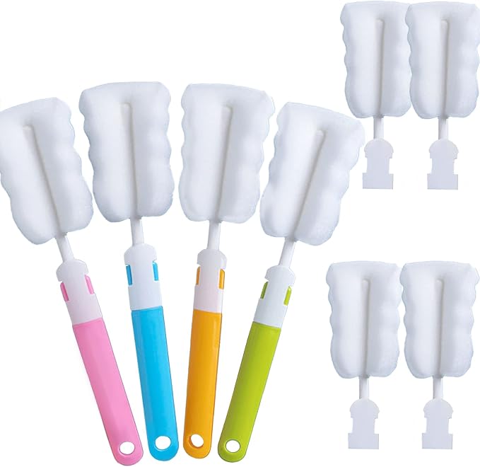 Bottle Brush Sponge Cup Brush Set by INVODA