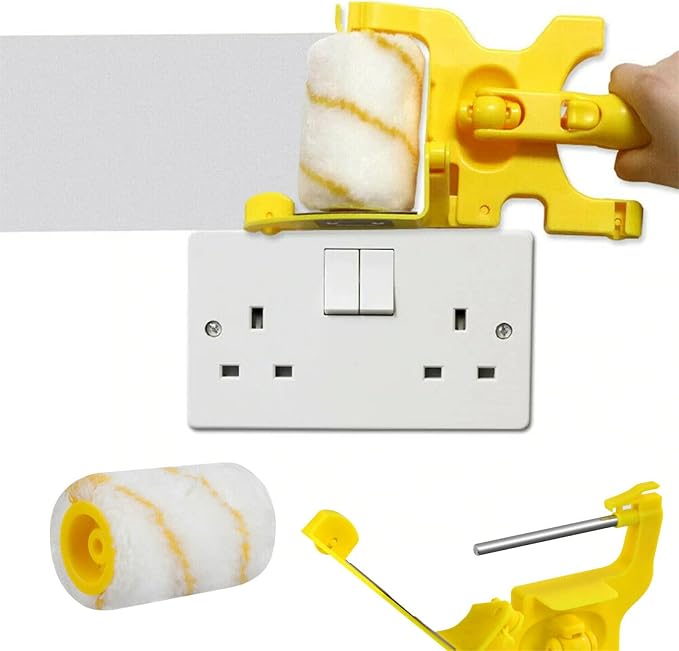 Paint Roller Brush, Removable Cleaning Brush Safe Portable Tool - Image 9
