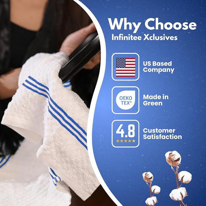 Infinitee Xclusives 100% Cotton Kitchen Towels - Image 5