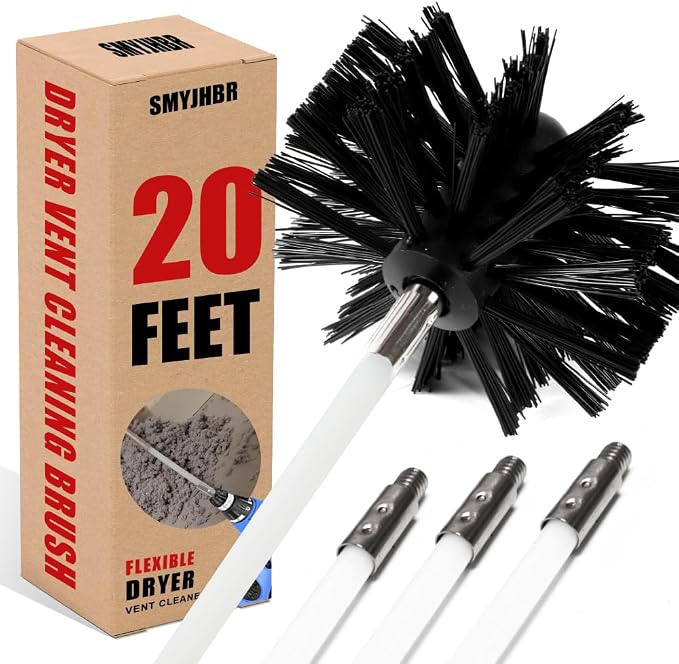 Particle Furnace Cleaning Brush, Chimney Brush, Dryer Vent Cleaner Kit by SMYJHBR