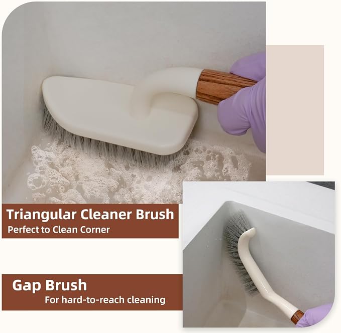 4-Pack Heavy Duty Scrub Brushes Set - Image 6