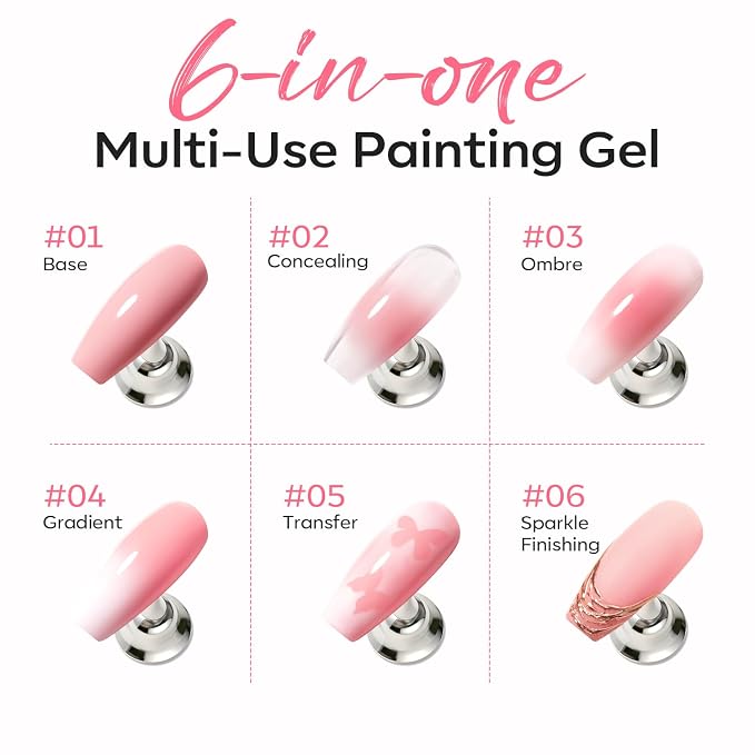 modelones Pat Paint Gel Nail Polish, 1 Jar Soak Off UV Patting Gel Polish - Image 4