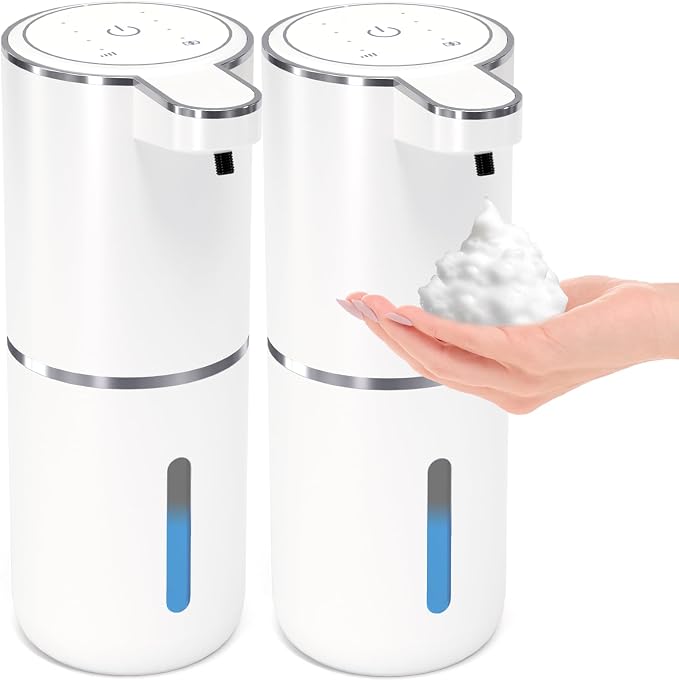 2 Pack Automatic Foaming Soap Dispenser, Touchless Foam Soap Dispenser by MTYGK