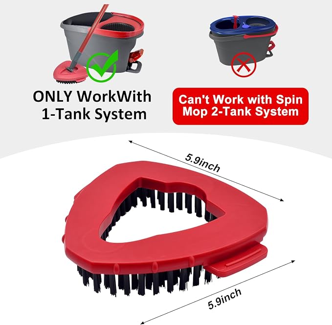 Scrub Brush Mop Replace Head for O cedar EasyWring 1-Tank Spin Mop System - Image 2