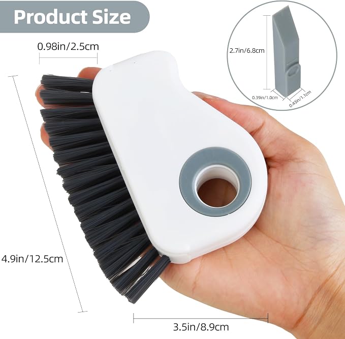 2 in 1 Groove Cleaning Brush Window Track Cleaning Tools, Deep Clean - Image 2