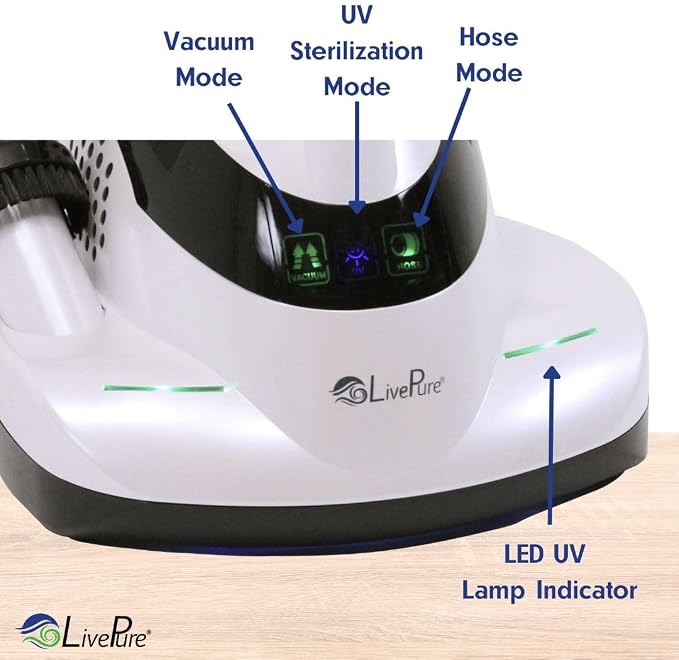 LivePure - Ultramite Handheld HEPA Filter Vacuum & Fabric Sanitizer - Dual - Image 7