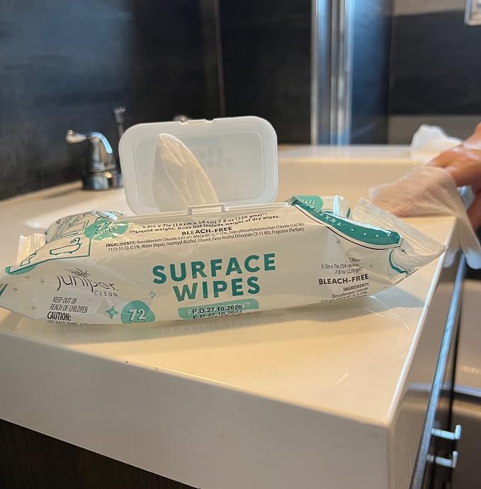 24 Pack Surface Cleaning Wipes Bleach Free, All-Purpose Cleaner - Image 4