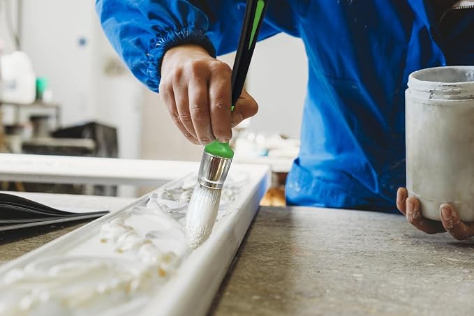 Small Paint Brush for Touch Ups, Trim Stain Brush for Sash, Baseboards - Image 5