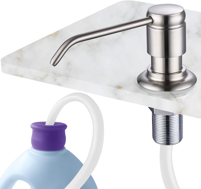 GAGALIFE Soap Dispenser for Kitchen Sink and Extension Tube Kit, Complete Brass by GAGALIFE