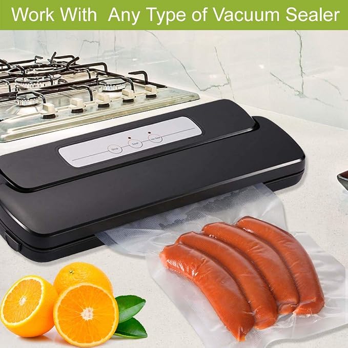 VacYaYa 6 Pack 8"x20' and11"x20' Vacuum Sealer Bags Rolls - Image 3