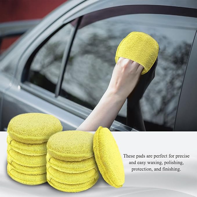 10PCS Wax Applicator Pads, Polishing Pad, Car Buffing & Detail Foam Wax - Image 3