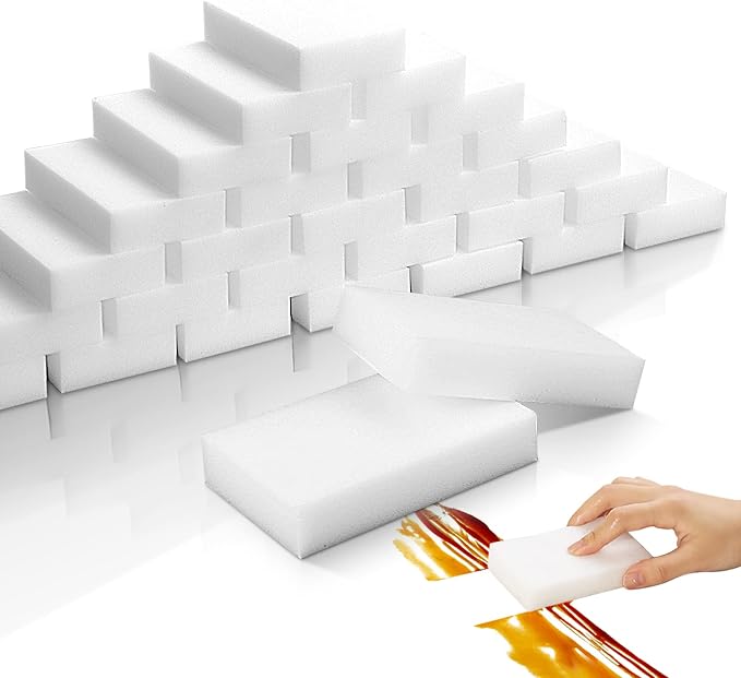 25pack Melamine Sponges for Multi-Purpose Cleaning by VACAIATU