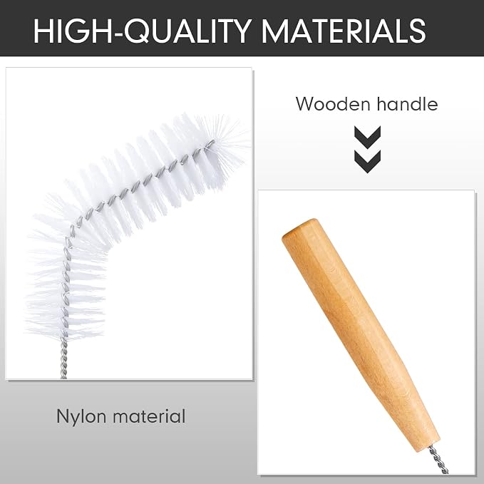 2 Pieces Nylon Carboy Cleaning Brush 13 Inch Long Gallon Jug Brush - Image 5